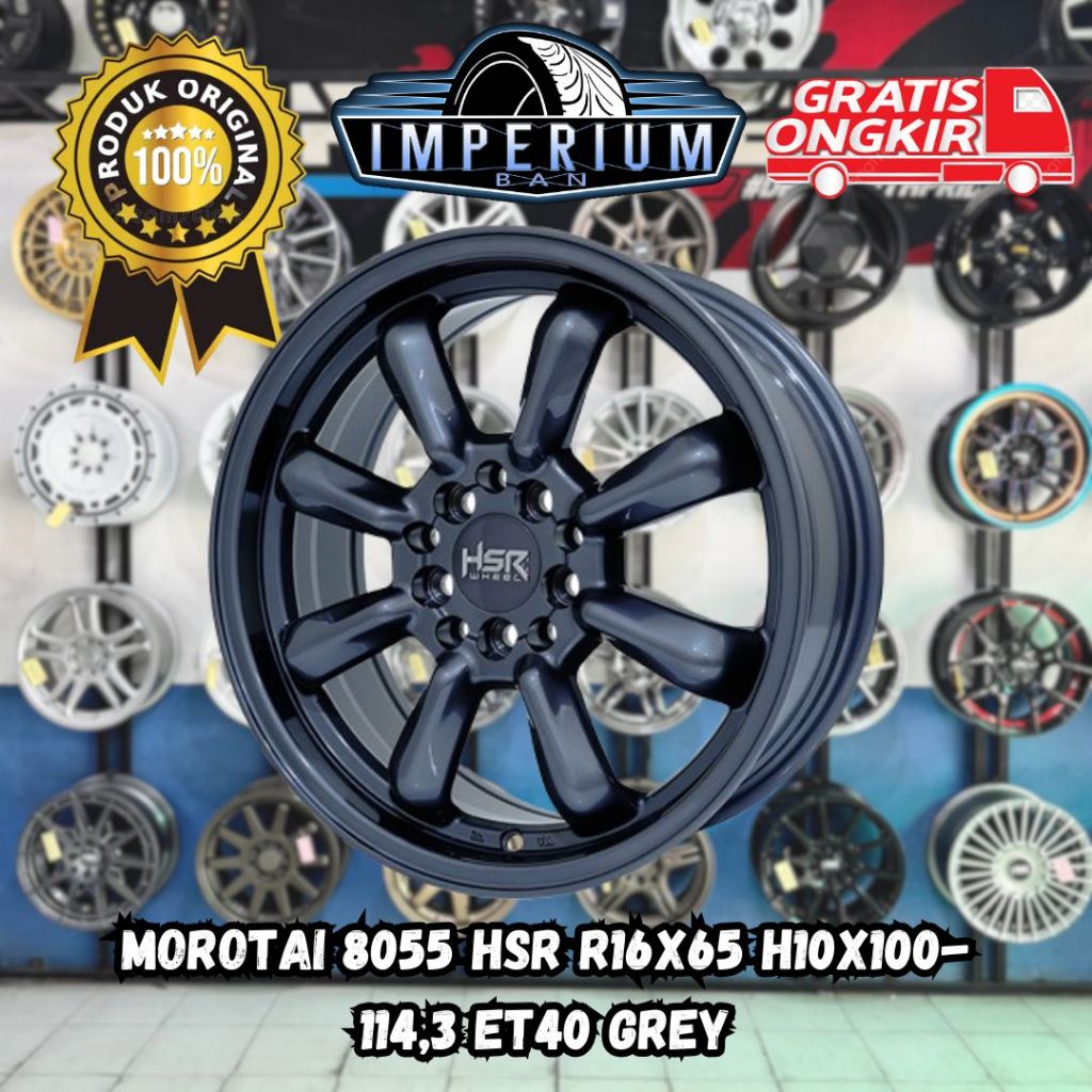 Pelek Mobil Sienta Altis New Xenia Avanza Ertiga Xpander Xover Velg HSR MOROTAI Ring 16 Lebar 6,5inc