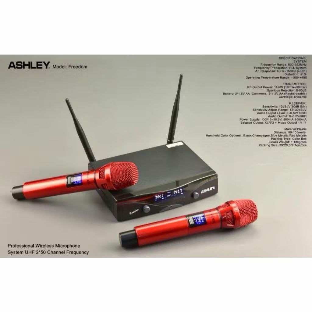 Mic Wireless Ashley Freedom Original