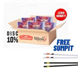 ZUMAMI MIE SAYUR UBI UNGU BERAT 80 GR 1 DUS  ISI 20 PCS FREE SUMPIT 5 SET MIE SAYUR UBI UNGU 80 GR M