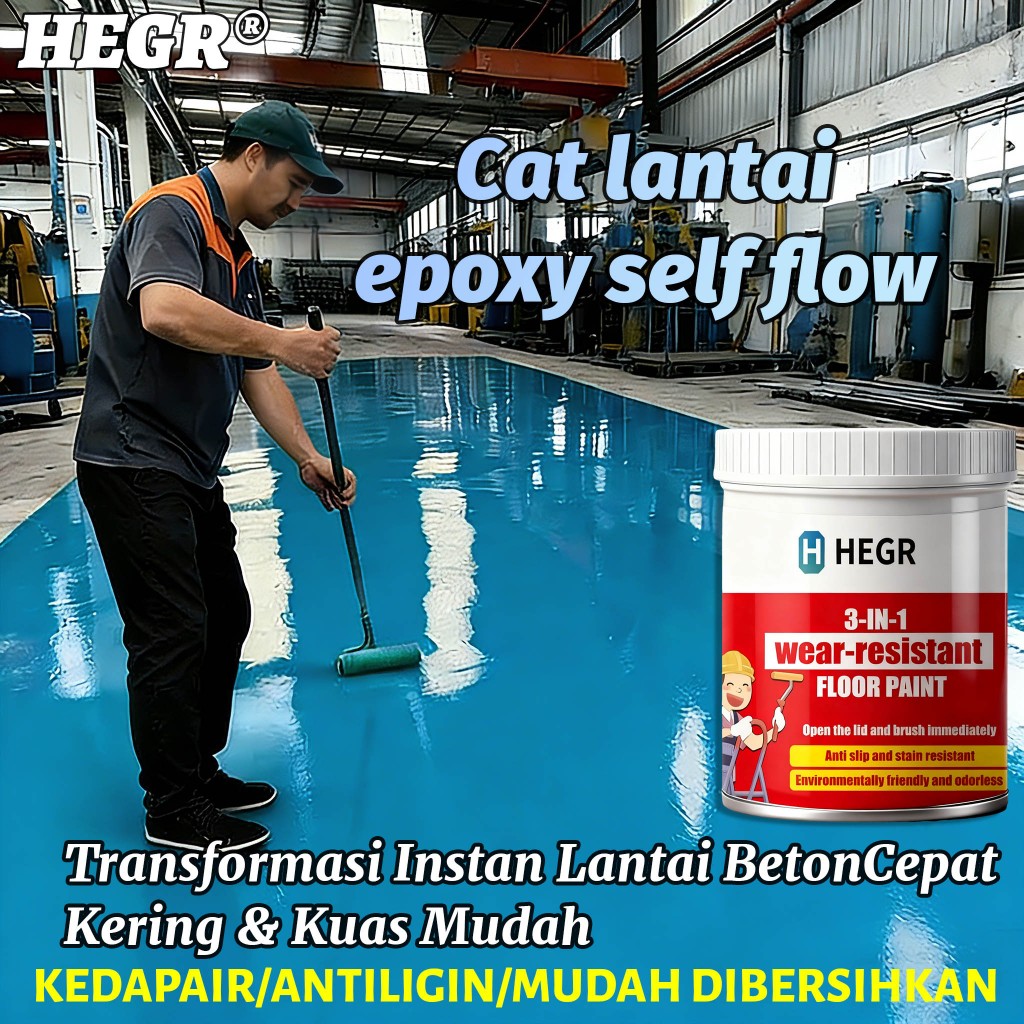 Tahan air dan anti selip 3in1 Cat Lantai Epoxy Cat Lantai Epoxy Bertekstur Pasir Lantai Semen Cat