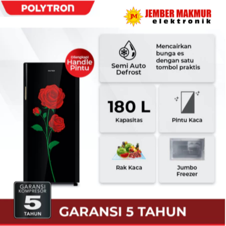 POLYTRON PRA 18 DRX POLYTRON KULKAS 1 PINTU POLYTRON