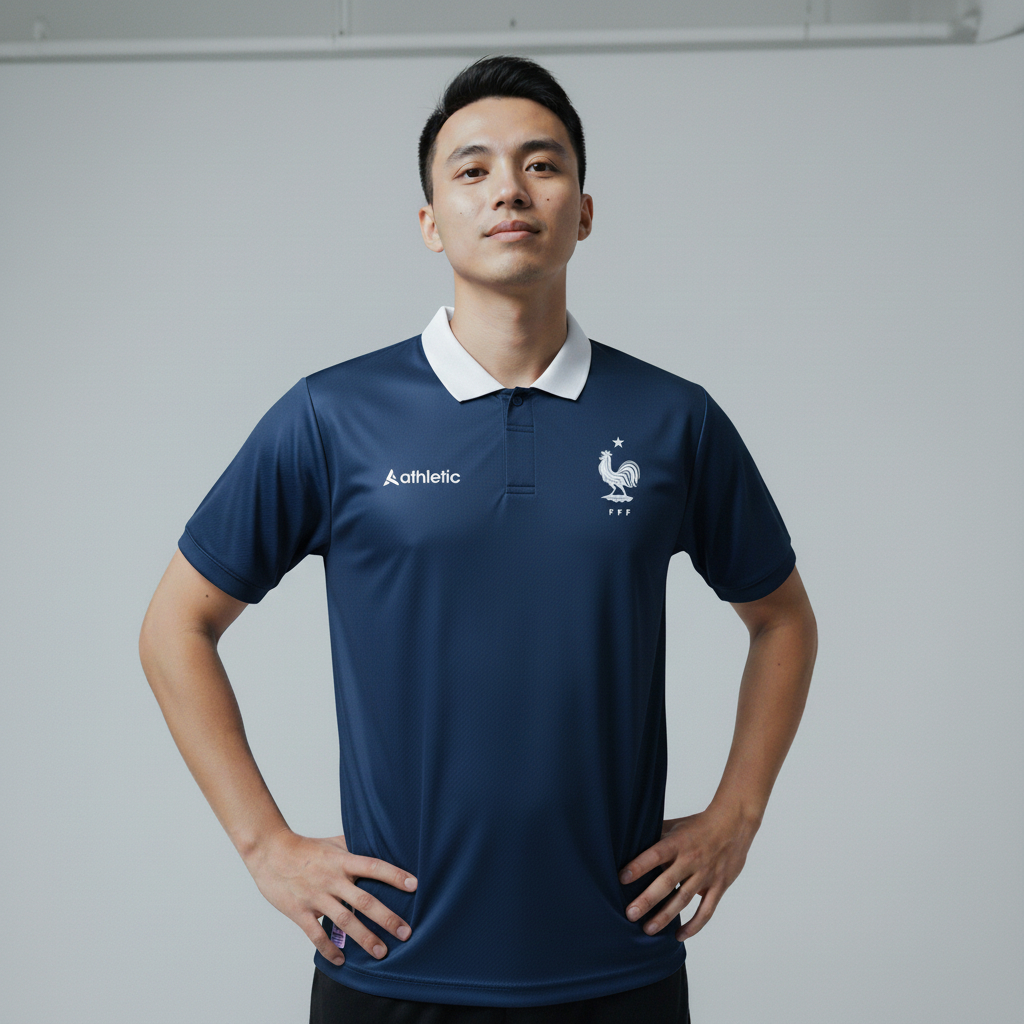 ATHLETIC SPORTWEAR - Jersey Bola Fantasy France 2014-2015 Fullprinting Casual - Atasan