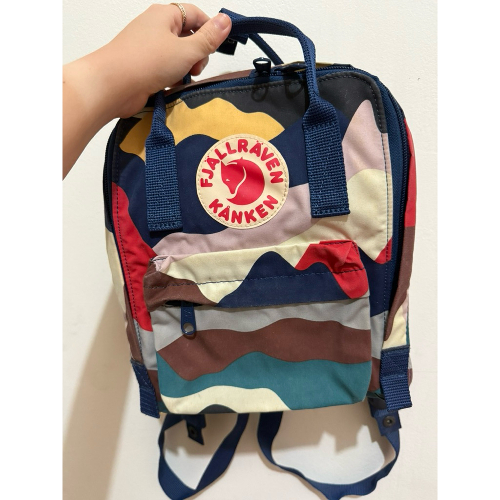 Fjällräven Kanken Art Mini backpack with the "Summer Landscape" print