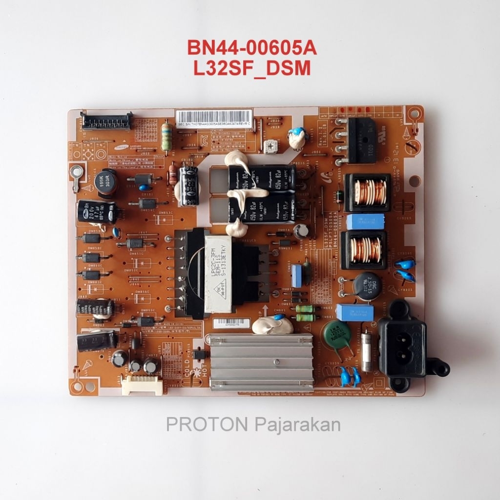 PSU LED TV Samsung UA32F5000 UA32F5000AK UA32F5000AM UA32F5000AR Mesin Power Supply BN44-00605A L32S
