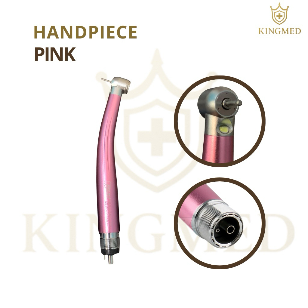 Dental Handpiece Highspeed LED /Handpiece pink Rixi