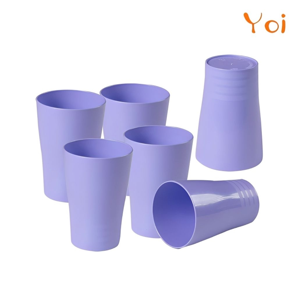 Gelas Minum Alexish Tebal Warna Warni Cantik Food Grade