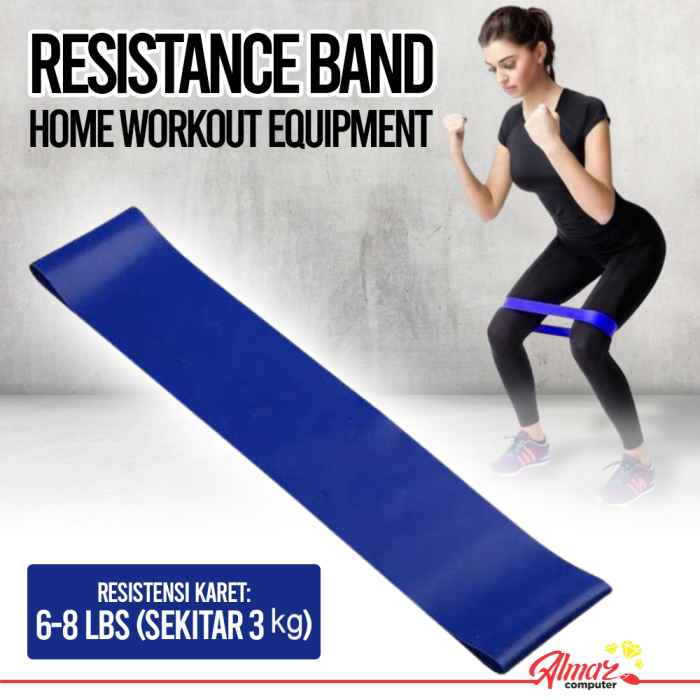 Karet Olahraga Resistance Band Home Workout Equipment - ITS05 - Blue