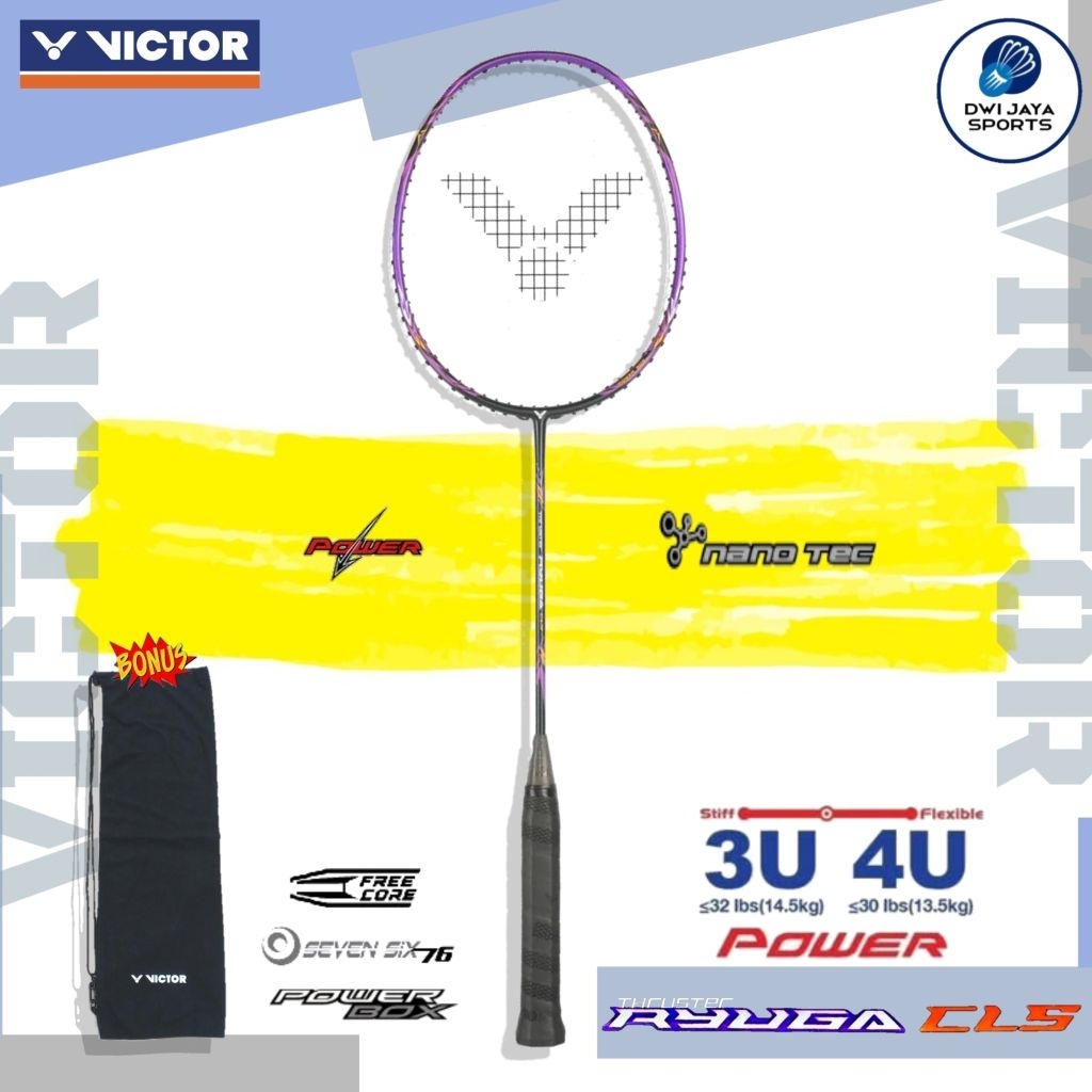 New Raket Badminton Victor Thruster RYUGA CLS J | Victor TK RYUGA CLS J | Victor Thruster Ryuga CLS