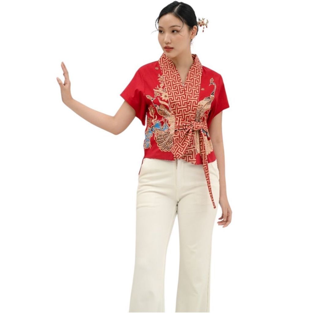 Atasan Batik Katun/ Atasan Batik Wanita /Atasan Batik Modern/ Blus Batik / Atasan Batik Pesta / Atas