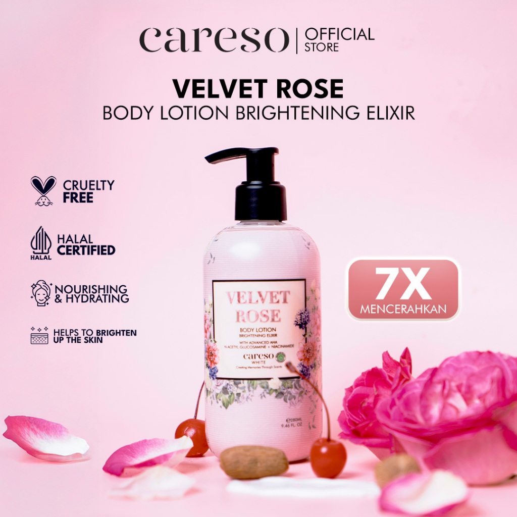 CARESO - Body Lotion - Velvet Rose 300ML