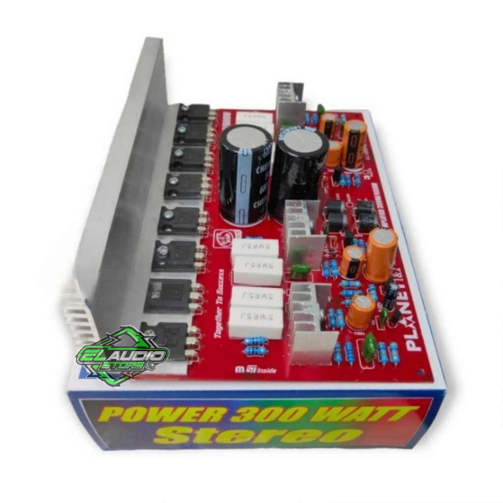 PA Power Active Amplifier 300W Stereo power 300 watt + Heatsink tebal