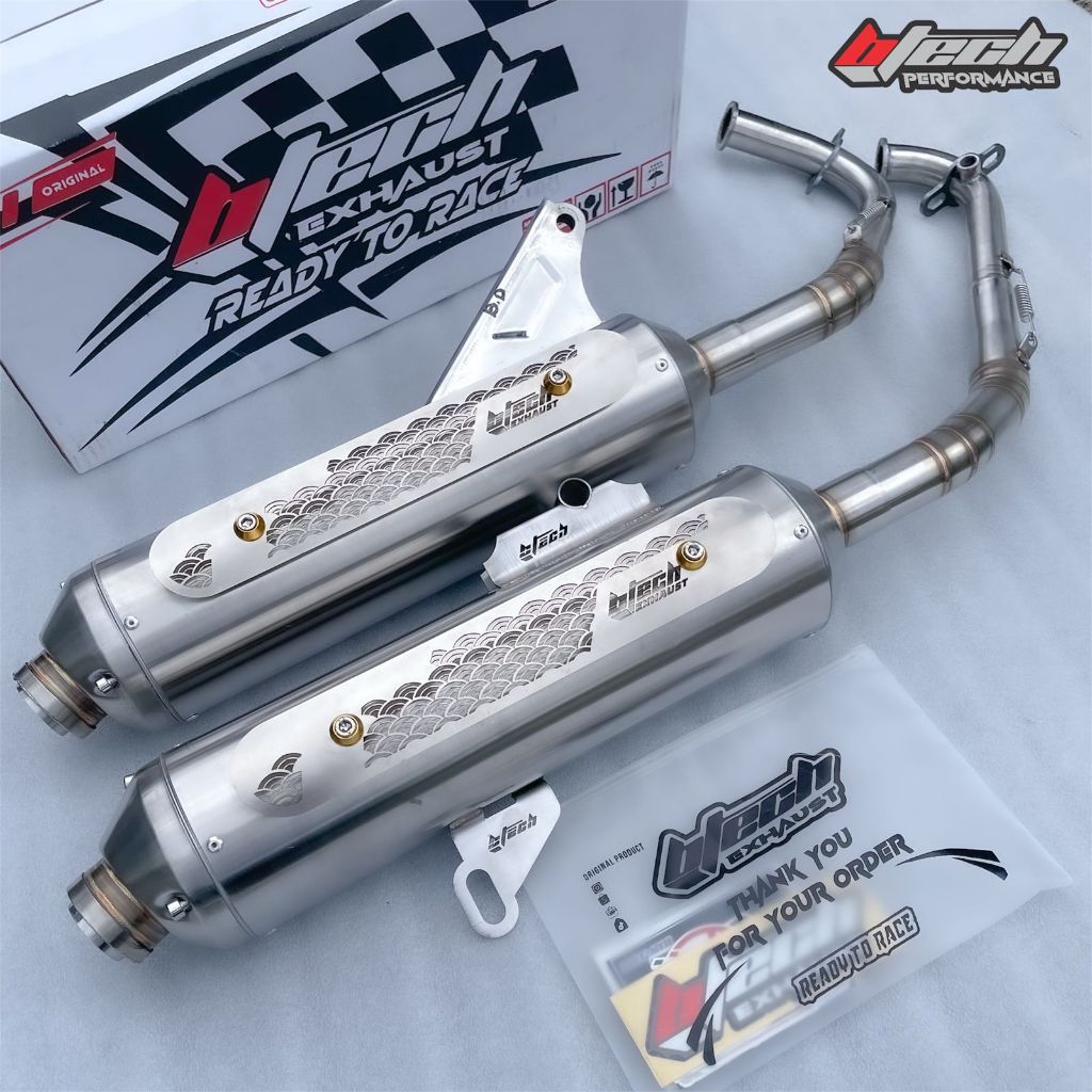 KNALPOT BTECH PERFORMANCE MODEL LUSTER TITANIUM