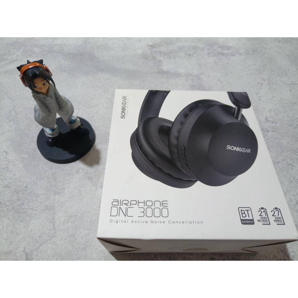 Wireless Headphone - Sonicgear DNC 3000 (Warna Hitam)