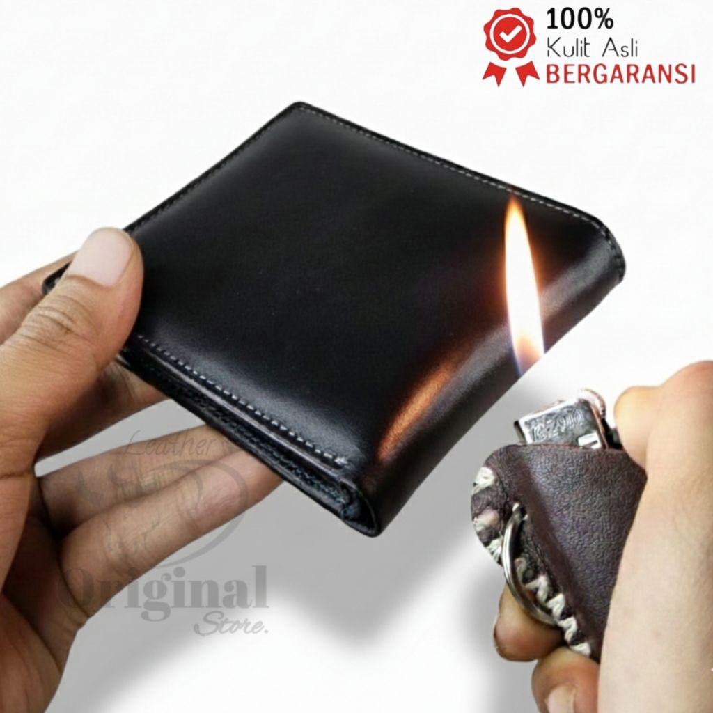 Dompet Pria Kulit Asli Dompet Kulit Cowok 100% Original