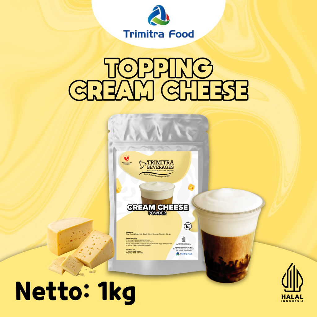 Bubuk Topping Cream Cheese / Cream Cheese Powder Foam, Bubuk Instant Topping Cream Cheese 1Kg