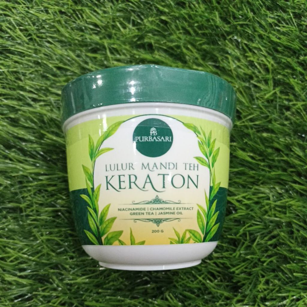 lulur mandi teh keraton pot besar 200 gram