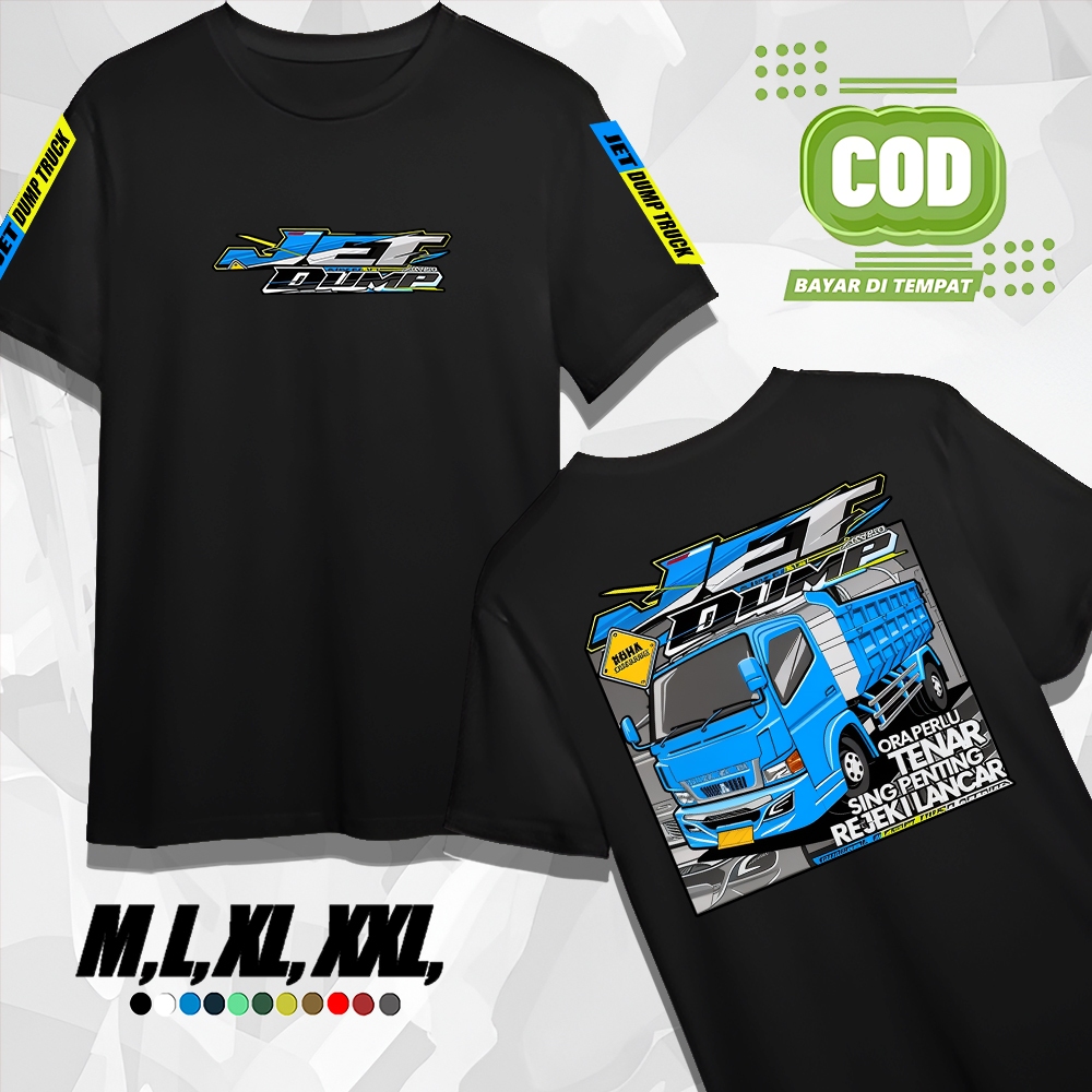 Kaos Dump Truk Canter RFR048 Lengan Pendek Distro Tshirt Unisex Oblong Atasan Dewasa