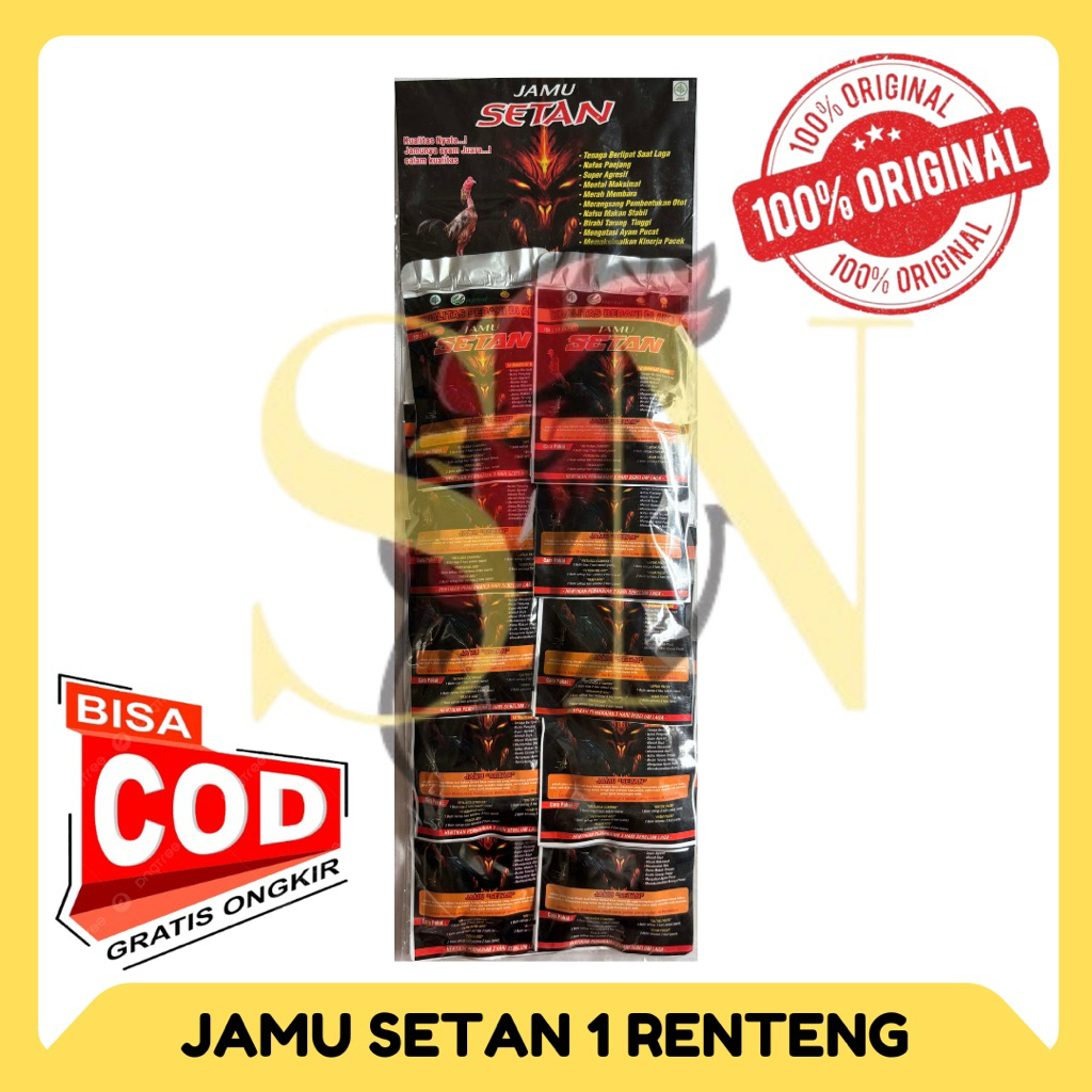 (SNM) Jamu Ayam Petarung Aduan Jamu Setan Merah 1 renteng