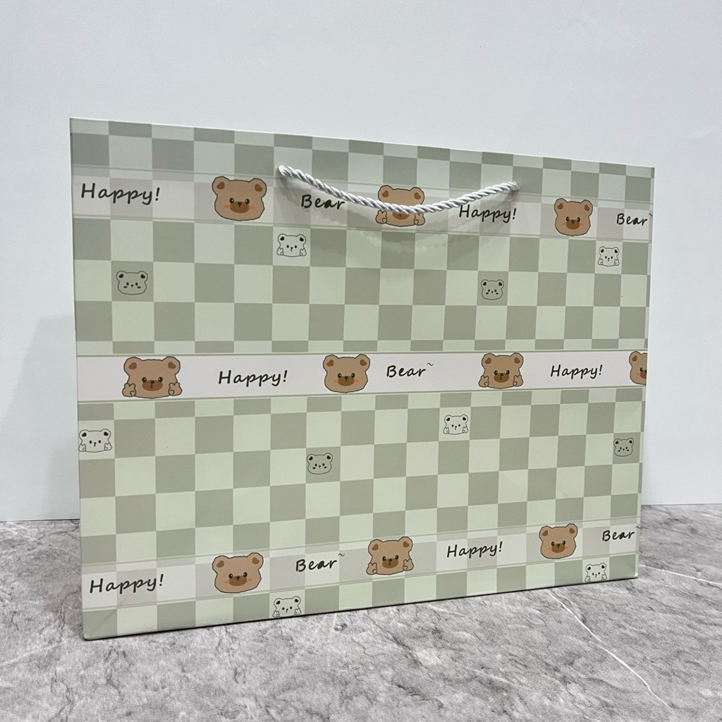 Paper Bag Tebal / Paper Bag Beruang / Paper Bag Kotak-kotak / Tas Kado Kertas