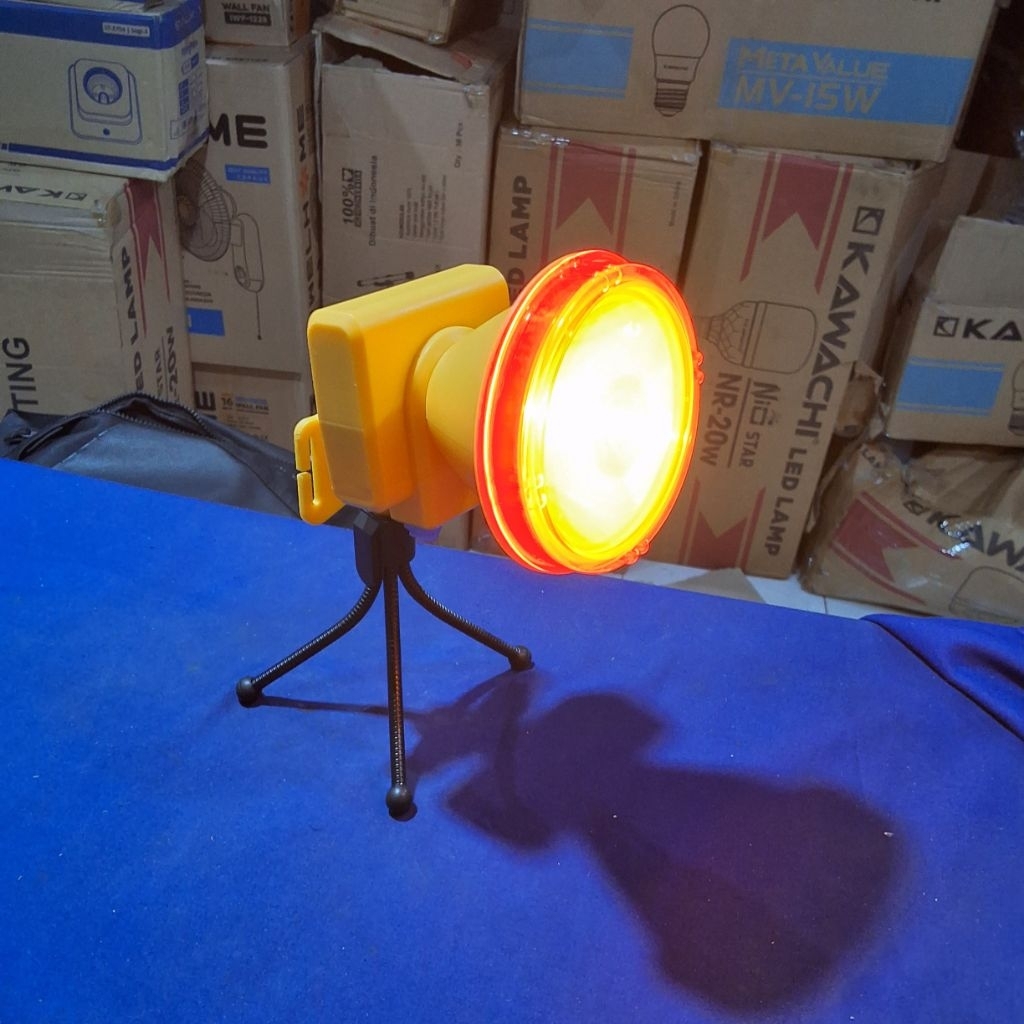 Senter Kepala LS 740 B Putih Kawachi Headlamp LED Rechargeable waterproof super terang sorot jauh wi