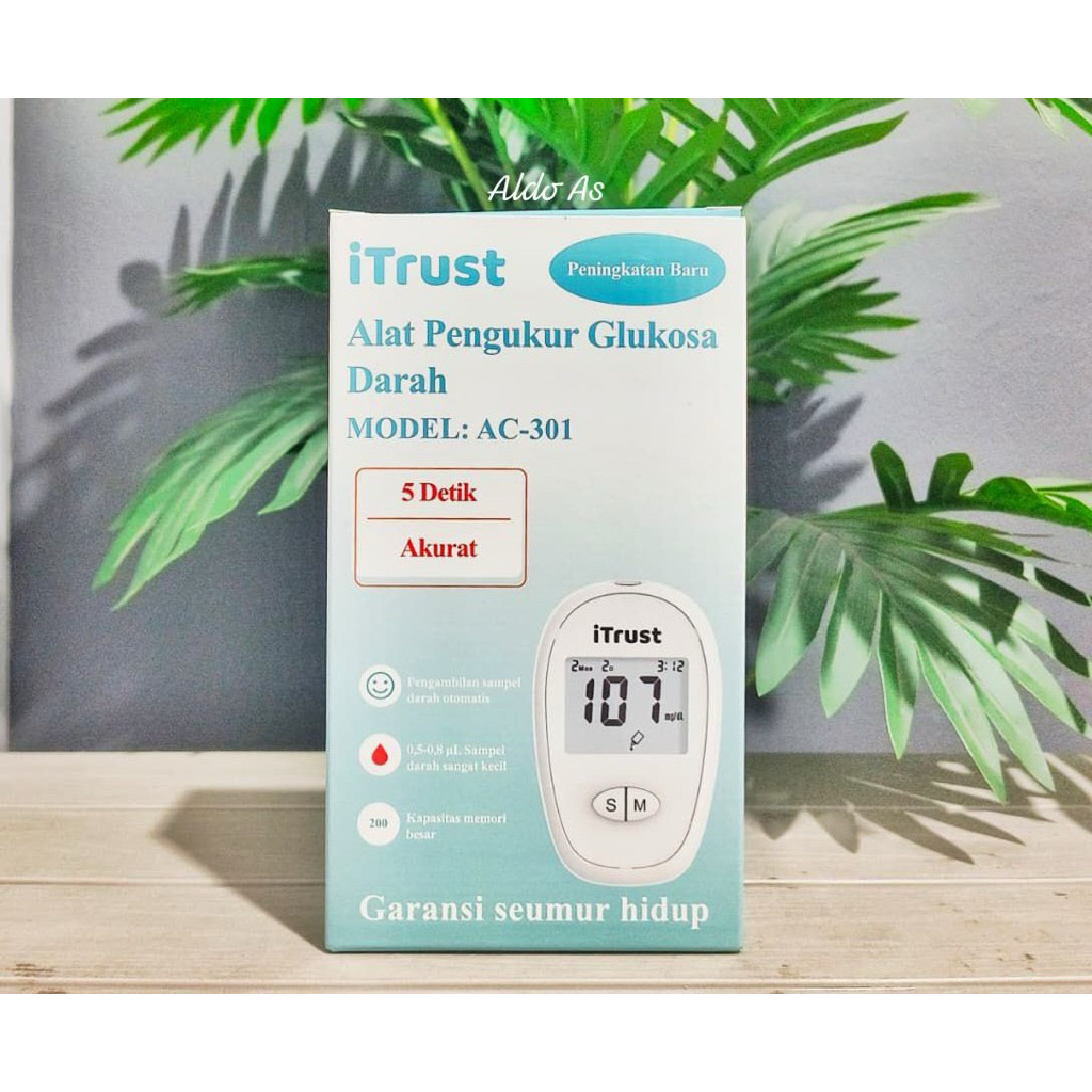 iTrust AC-301 Alat Tes Gula Darah Paket Lengkap