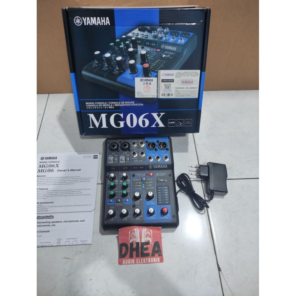 Mixer Audio YAMAHA MG06X Yamaha MG 06 X/ MG06X /MG06 X grade A Audio 6 Channel