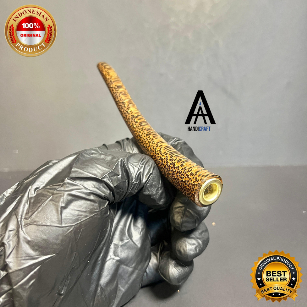 Pipa Cangklong Rokok Kayu Bertuah Liwung Mcan p.12cm Multifungsi Natural By Aahandicraft