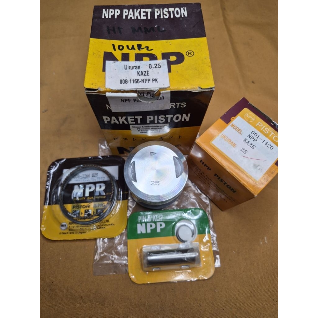 Piston Kit Seher Set Ring Kawasaki Kaze KAZE Os 25 50 Original NPP