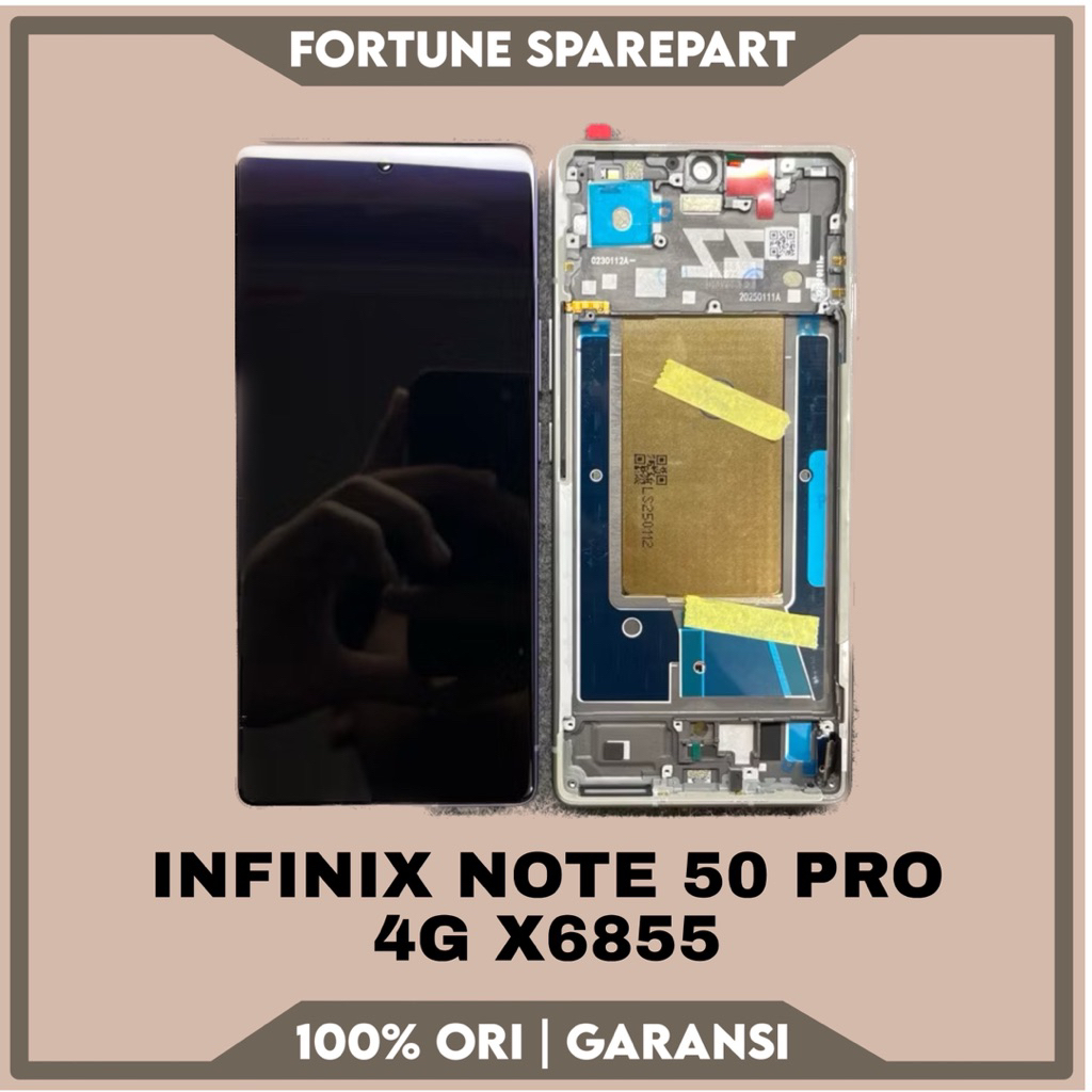 LCD TOUCHSCREEN SET FRAME INFINIX NOTE 50 PRO 4G X6855 ORIGINAL COPOTAN