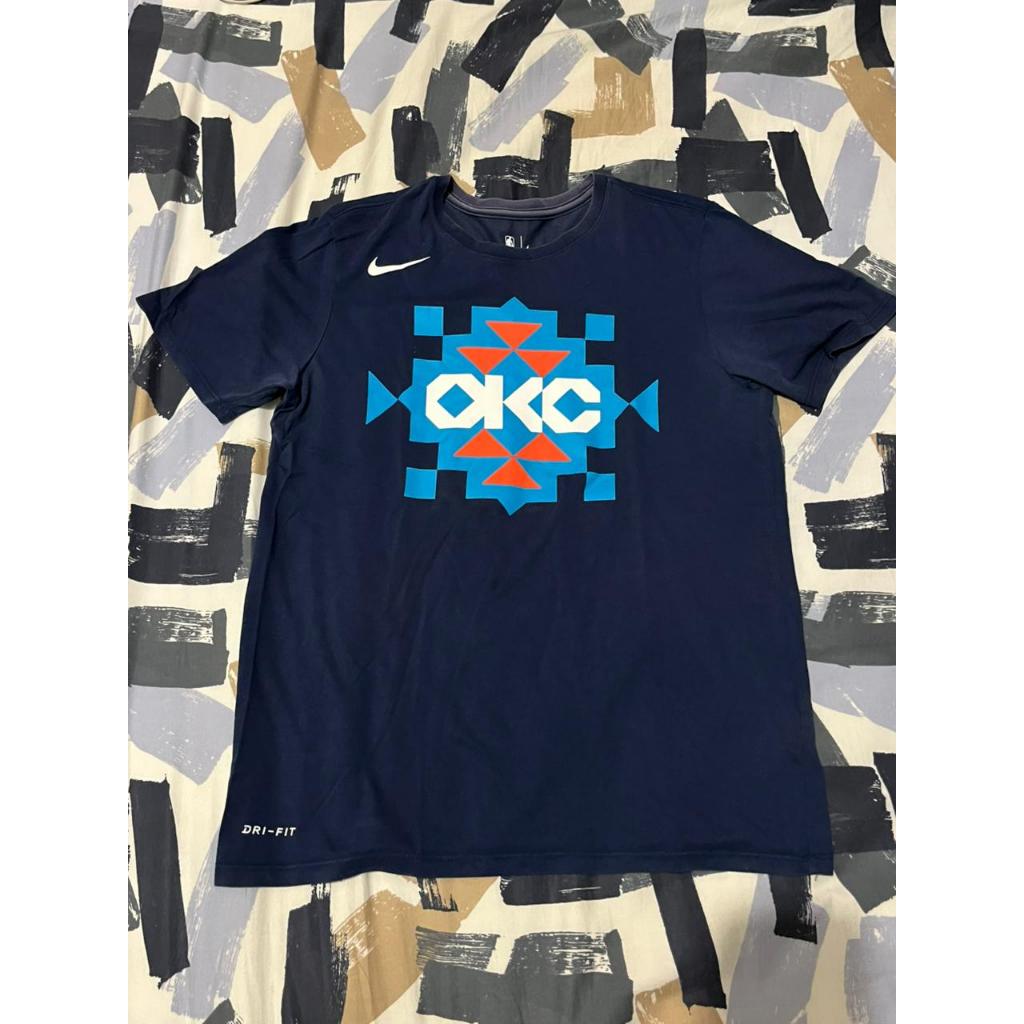 Kaos Basket Nike NBA Oklahoma City Thunder (OKC) Dri-Fit Navy - Original Second