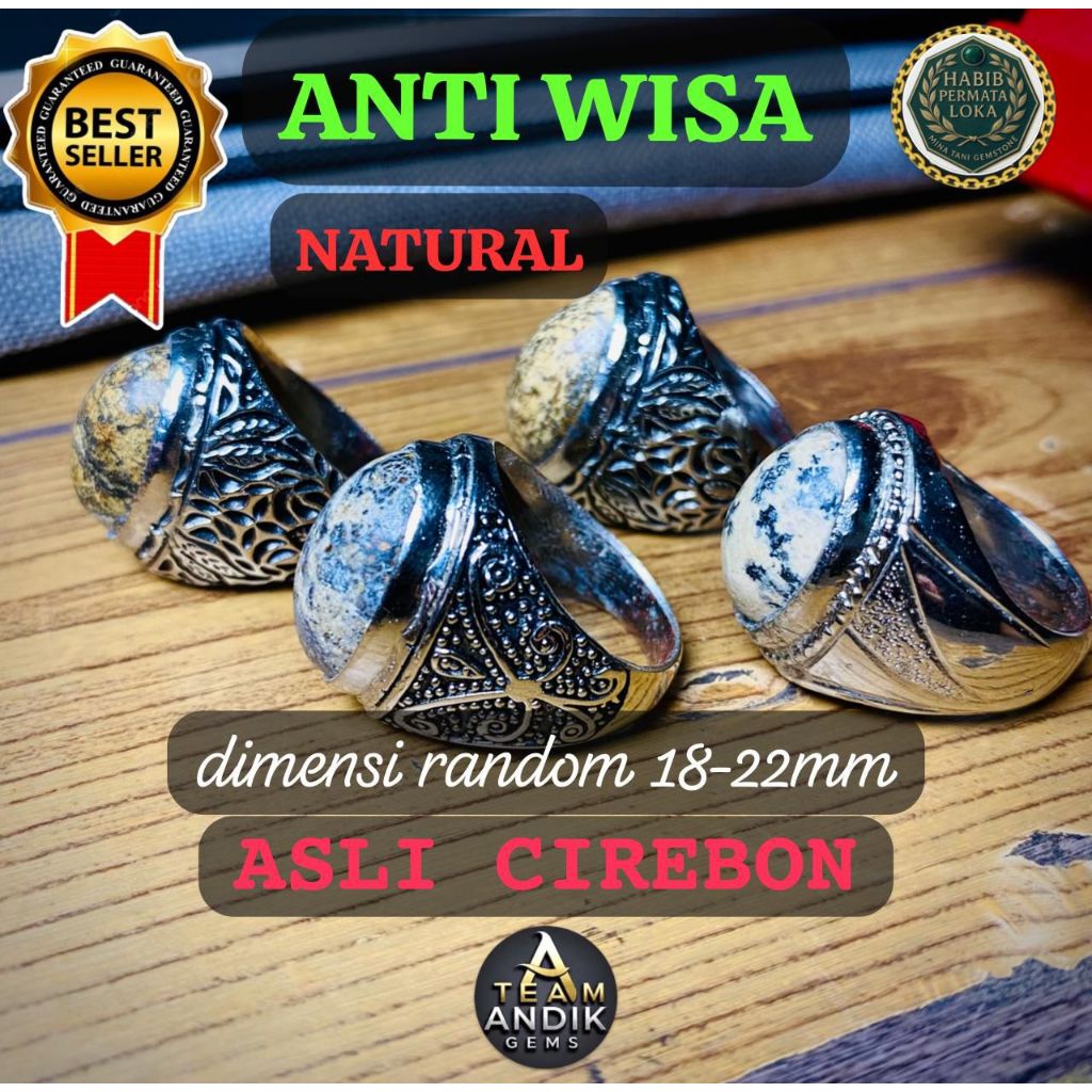 CINCIN BATU AKIK ANTI WISA/WATU UPAS CIREBON NATURAL