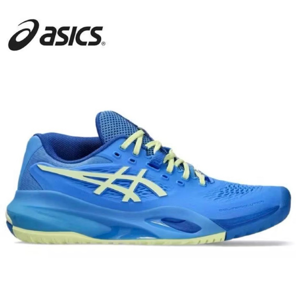 SEPATU TENIS ASICS GEL RESOLUTION X MENS BLUE/YELLOW PADEL SHOES