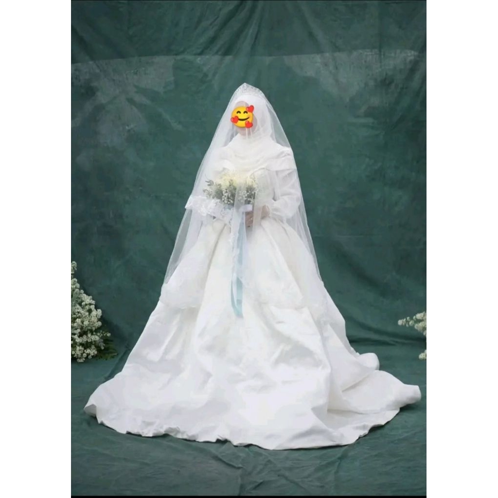 gaun wedding preloved