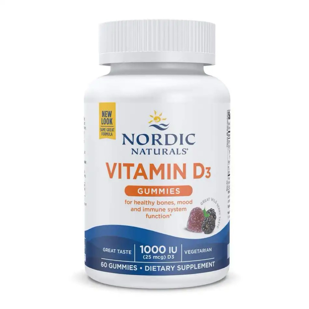 Nordic Naturals Vitamin D3 1000 iu Gummies 60 Gummies