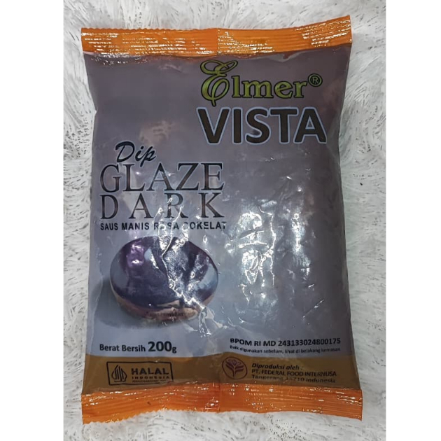Elmer Vista Dip Glaze Saos Saus Manis Rasa Coklat 200 Gr