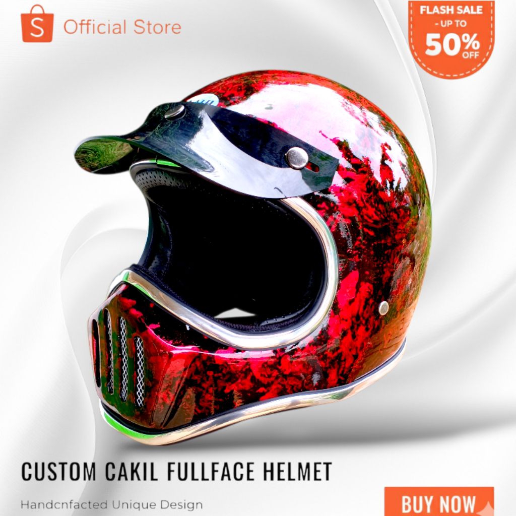 Helm Cakil Abstrak Premium By NATH Helmet