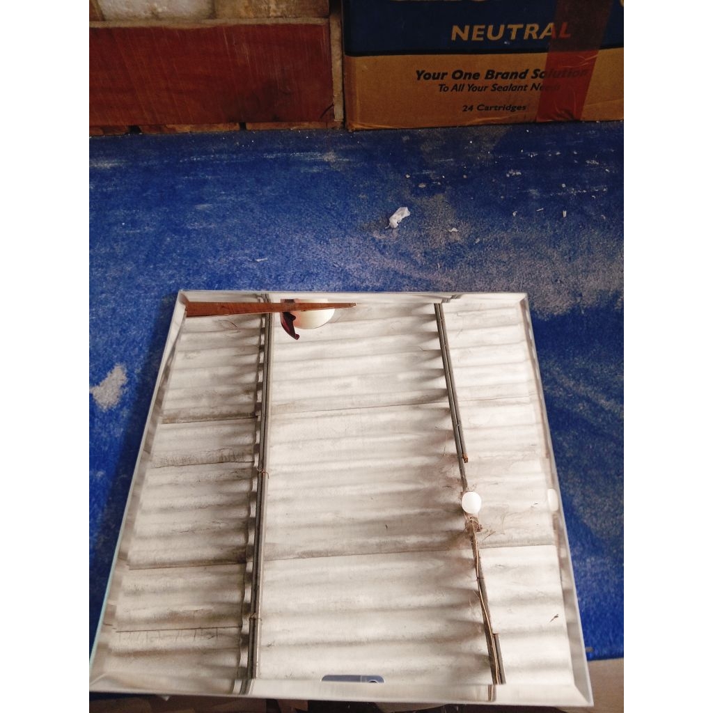 20x20cm kaca cermin polos bevel 1cm tebal kaca 5mm. asli kaca. kaca bevel. cermin bevel