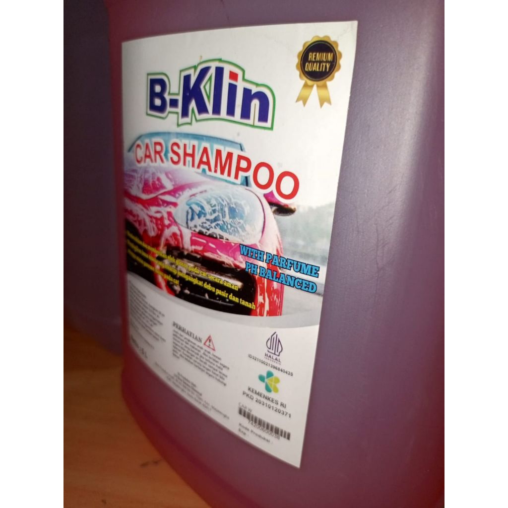 B-Klin Car Shampoo 5L – Sabun Cuci Mobil PH Balanced, Busa Tebal & Wangi