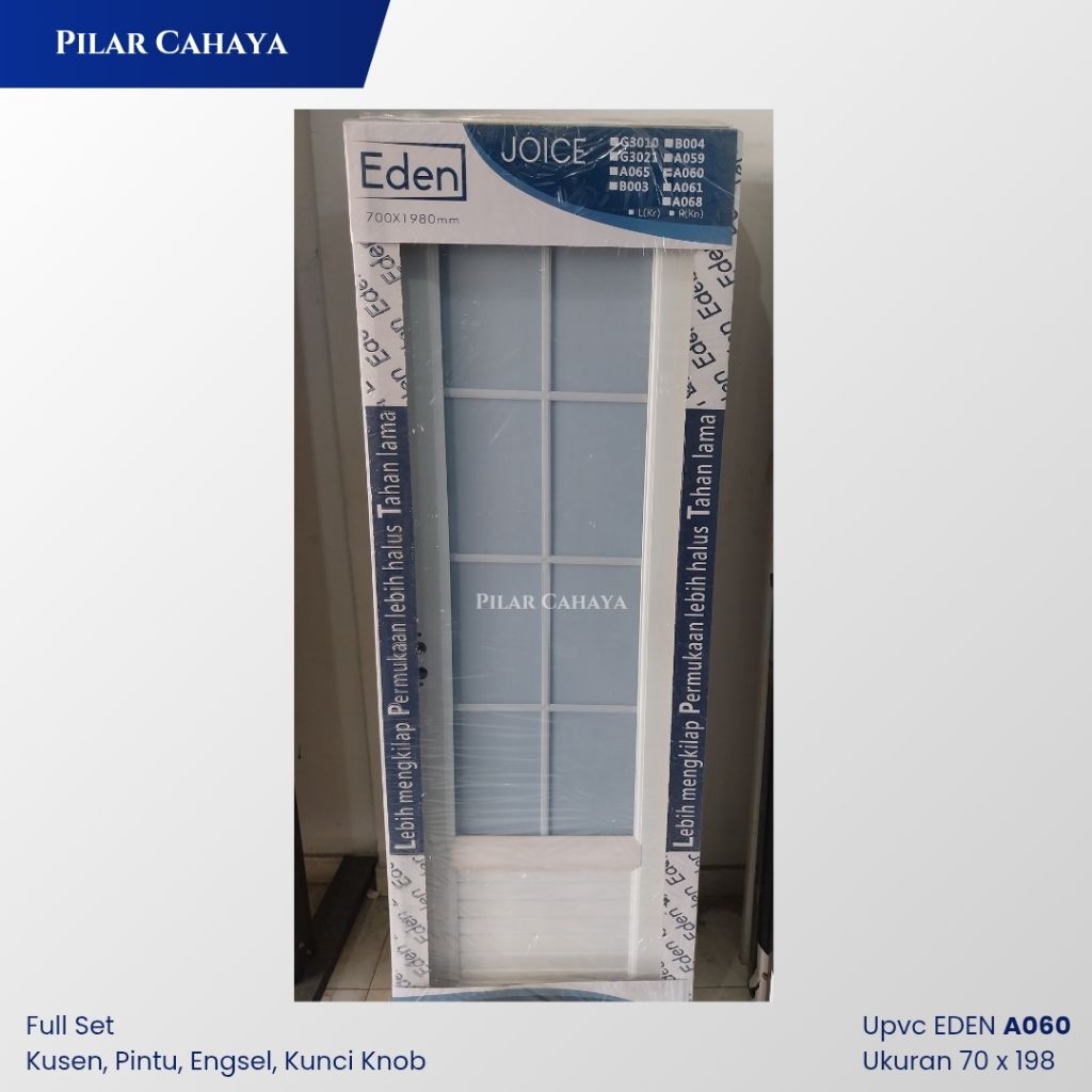 Pintu Kamar Mandi Eden Joice Pintu Toilet Upvc Kaca Tahan Air