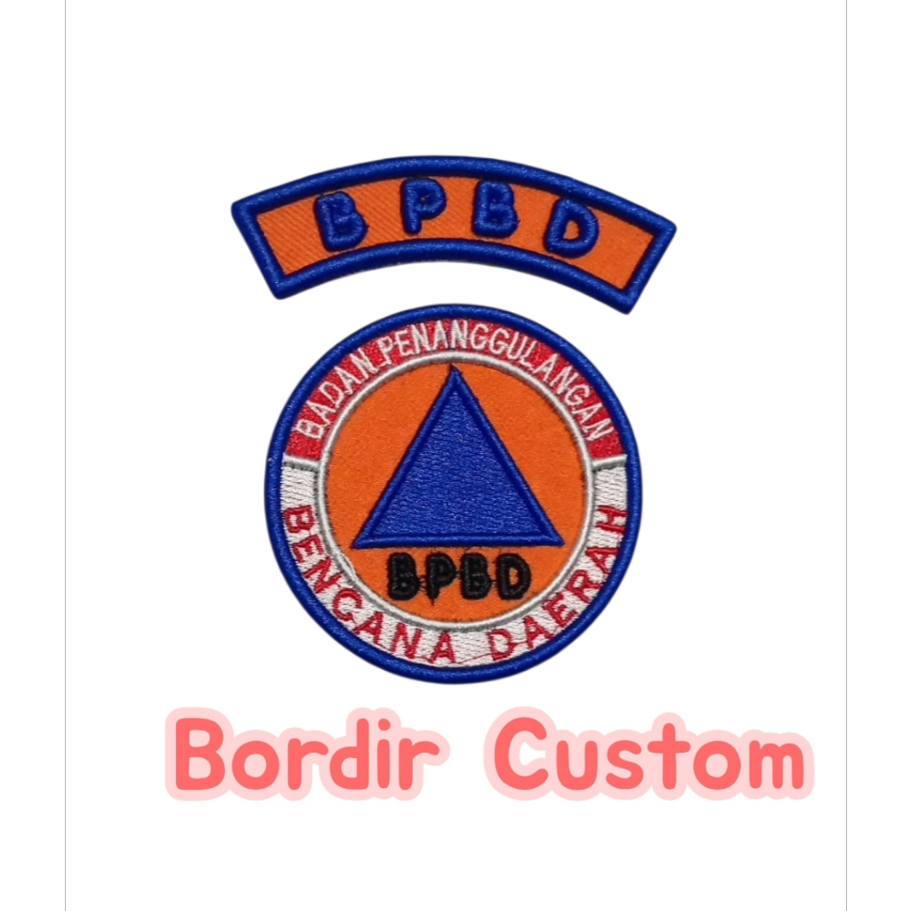Logo BPBD Bordir Timbul 3D/Bordir Premium