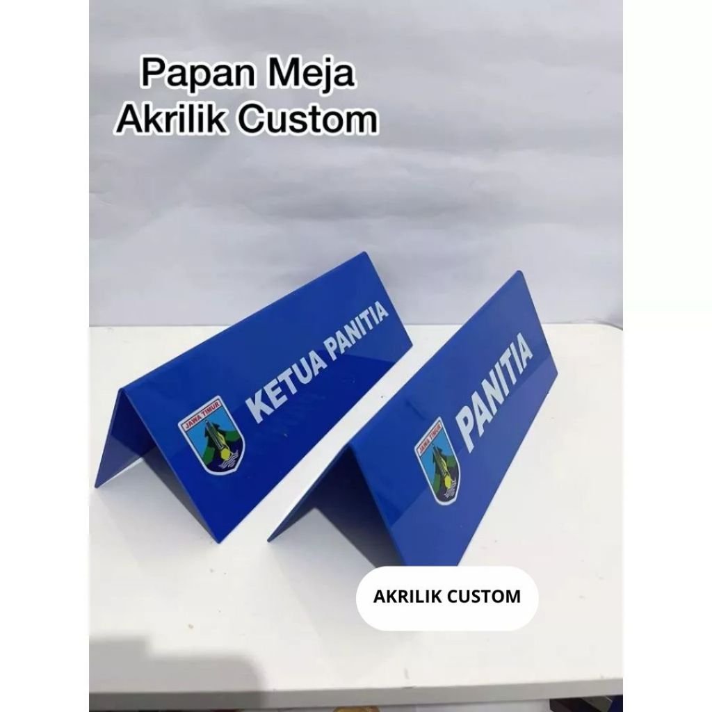 Papan Nama Meja Akrilik Custom