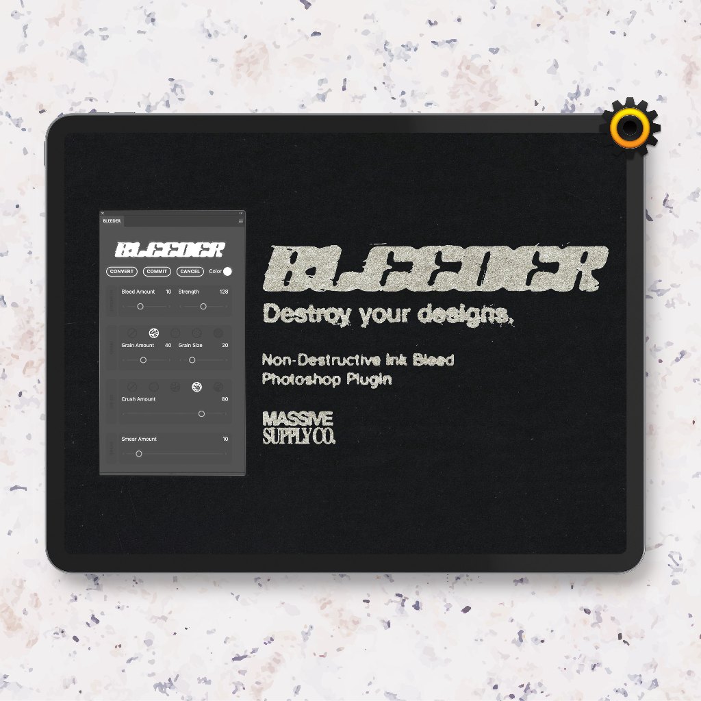Photoshop Plugin - BLEEDER Ink Bleed Plugin