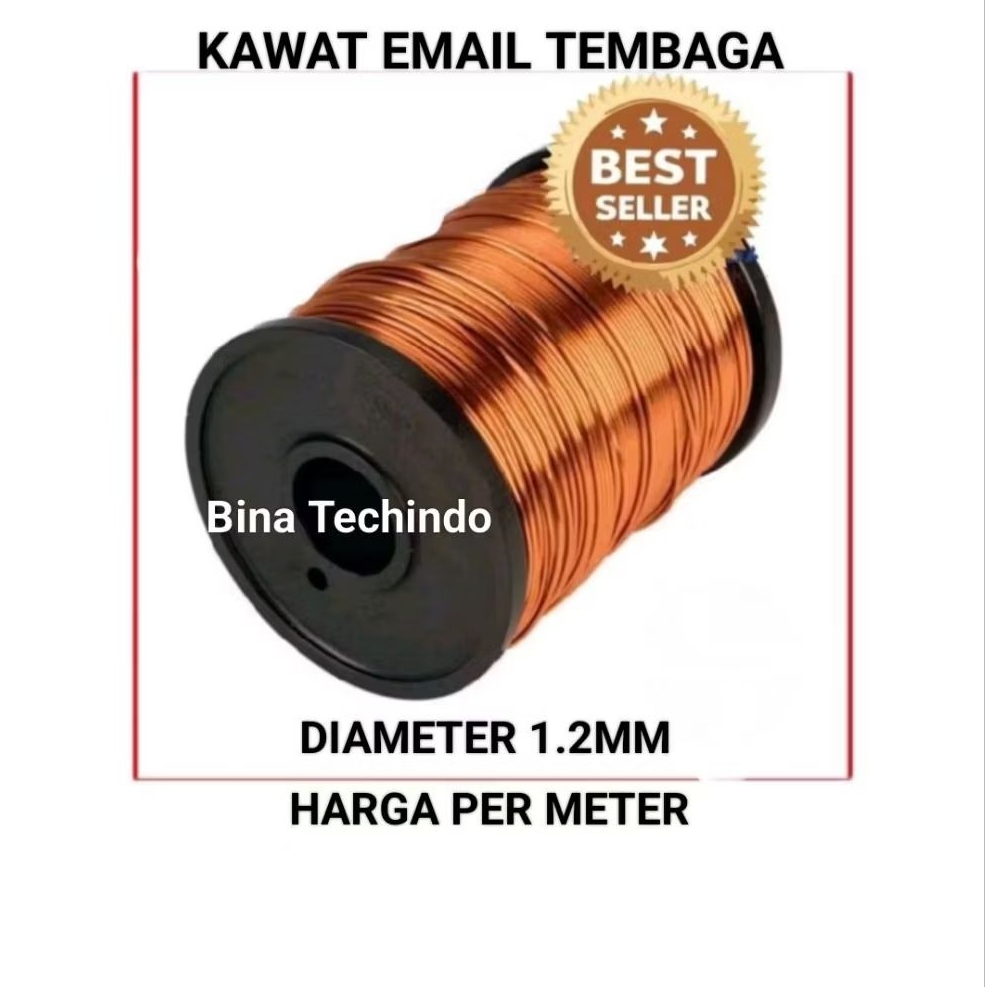 1.2MM KAWAT TEMBAGA EMAIL. KAWAT EMAIL TEMBAGA 1.2MM. ENAMEL WIRE COOPER PER METER