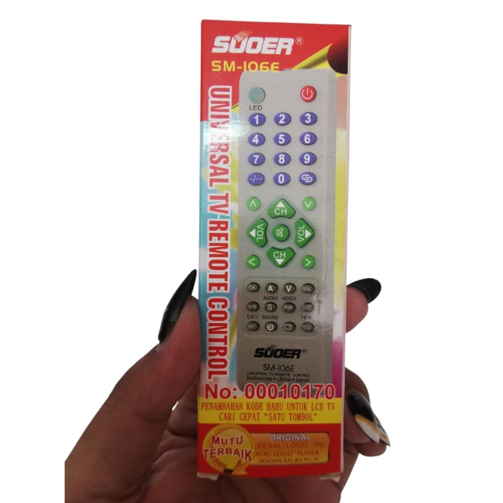 remot akko star RM-109 //retive RTV-109//klop K-109 // visero RM-109E  serba bisa