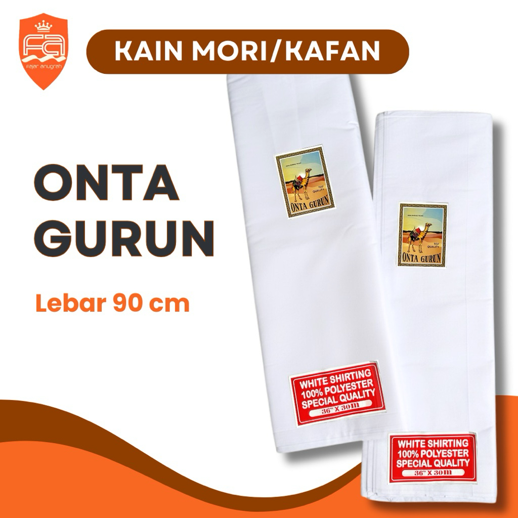 (30 Meter) Kain Mori / Kafan / Kaci Onta Gurun Lebar 90 (Kain Kafan, Kain Kantong, Kain Koreo, Pelap