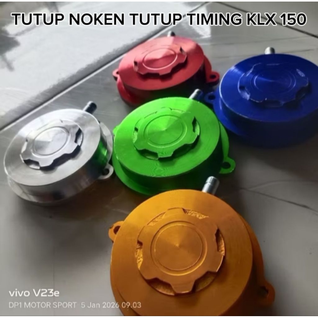 Tutup Noken Tutup Timing KLX 150 CNC Aluminium PNP Kawasaki KLX150 BF D-Tracker KLX150L Aksesoris Me