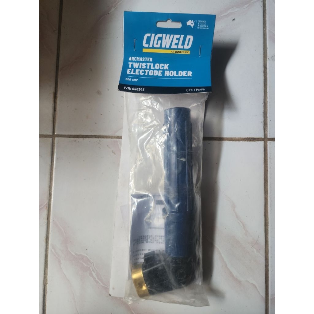 CIGWELD ARCMASTER TWIST LOCK ELECTRODE GOLDER 600AMP PN 646343