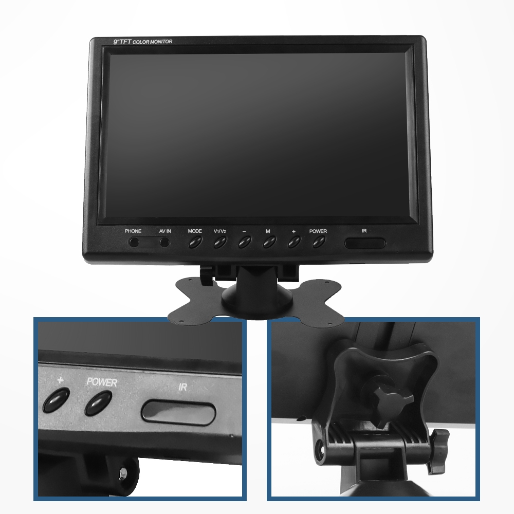 Monitor Parkir Mobil Layar 9 Inch TFT Monitor Parkir Mobil Jernih