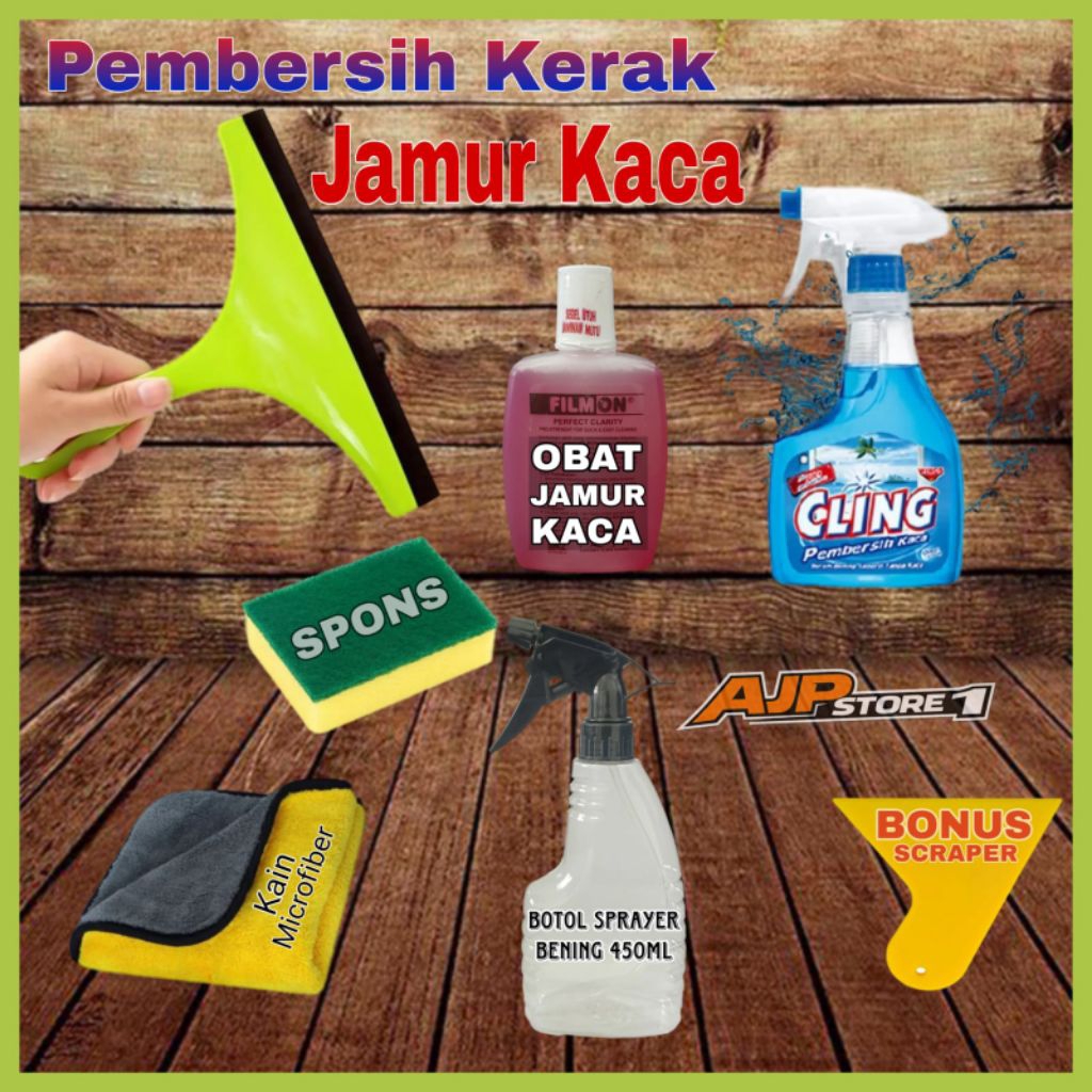 Cling Pembersih Kaca Obat Pembersih Kerak Jamur Kaca Alat Pembersih Serbaguna