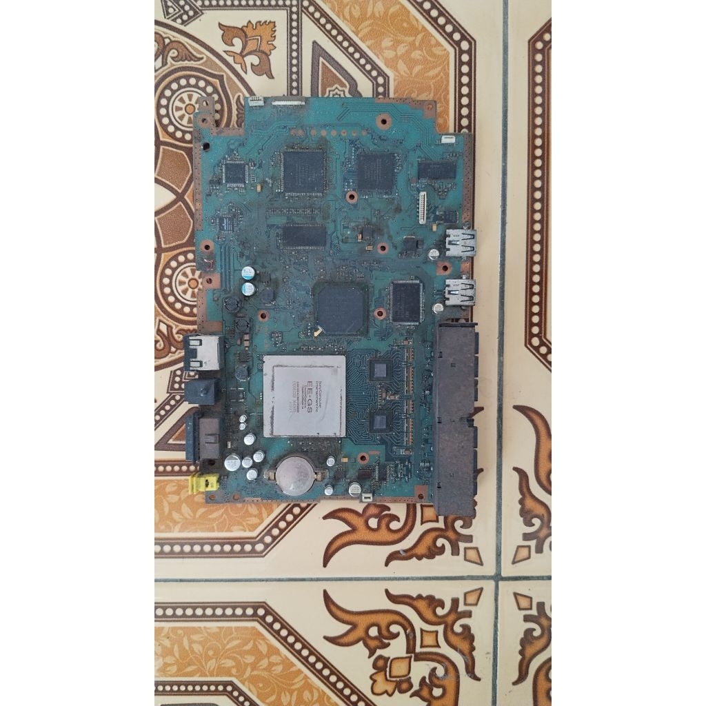 Mainboard ps2 slim rusak bahan olahan